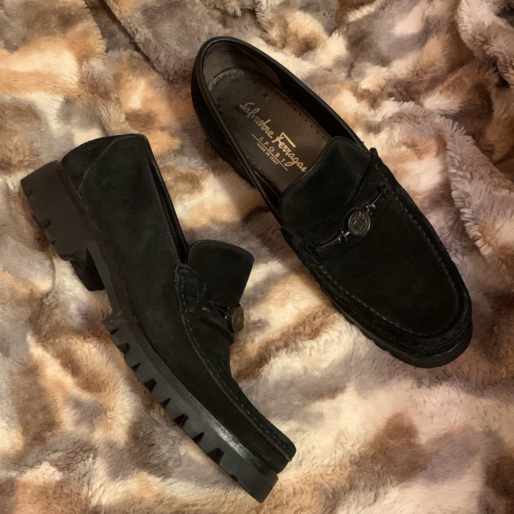Salvatore Ferragamo Sport Suede Loafers  — 8